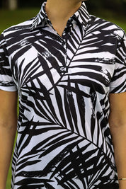 CA Ladies Funky Golf Shirt | Palm Silhouette