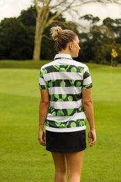 CA Ladies Funky Golf Shirt | Cactus Stripes