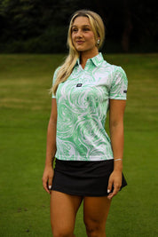 CA Ladies Funky Golf Shirt | Mint Twirl