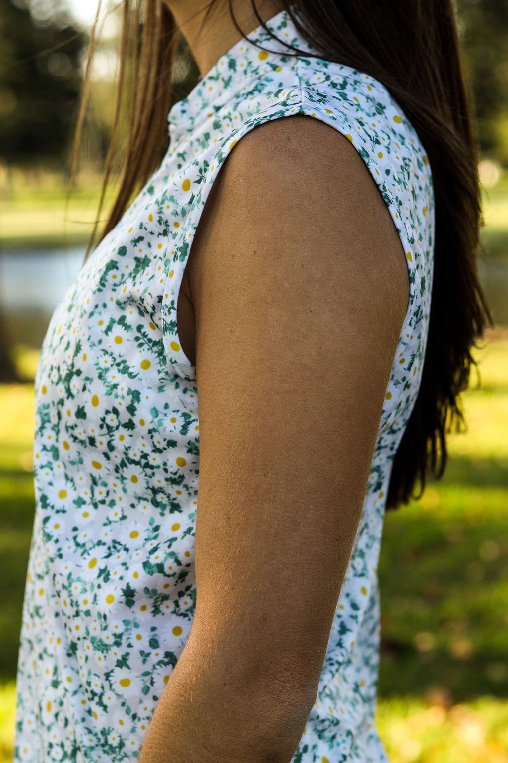 CA Ladies Sleeveless Zipper Golf Shirt | Daily Greens