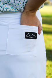 CA Ladies Golf Skort | White