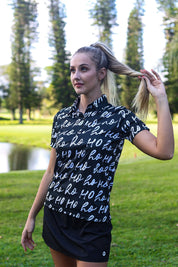 CA Ladies Funky Golf Shirt | Merry Christmas