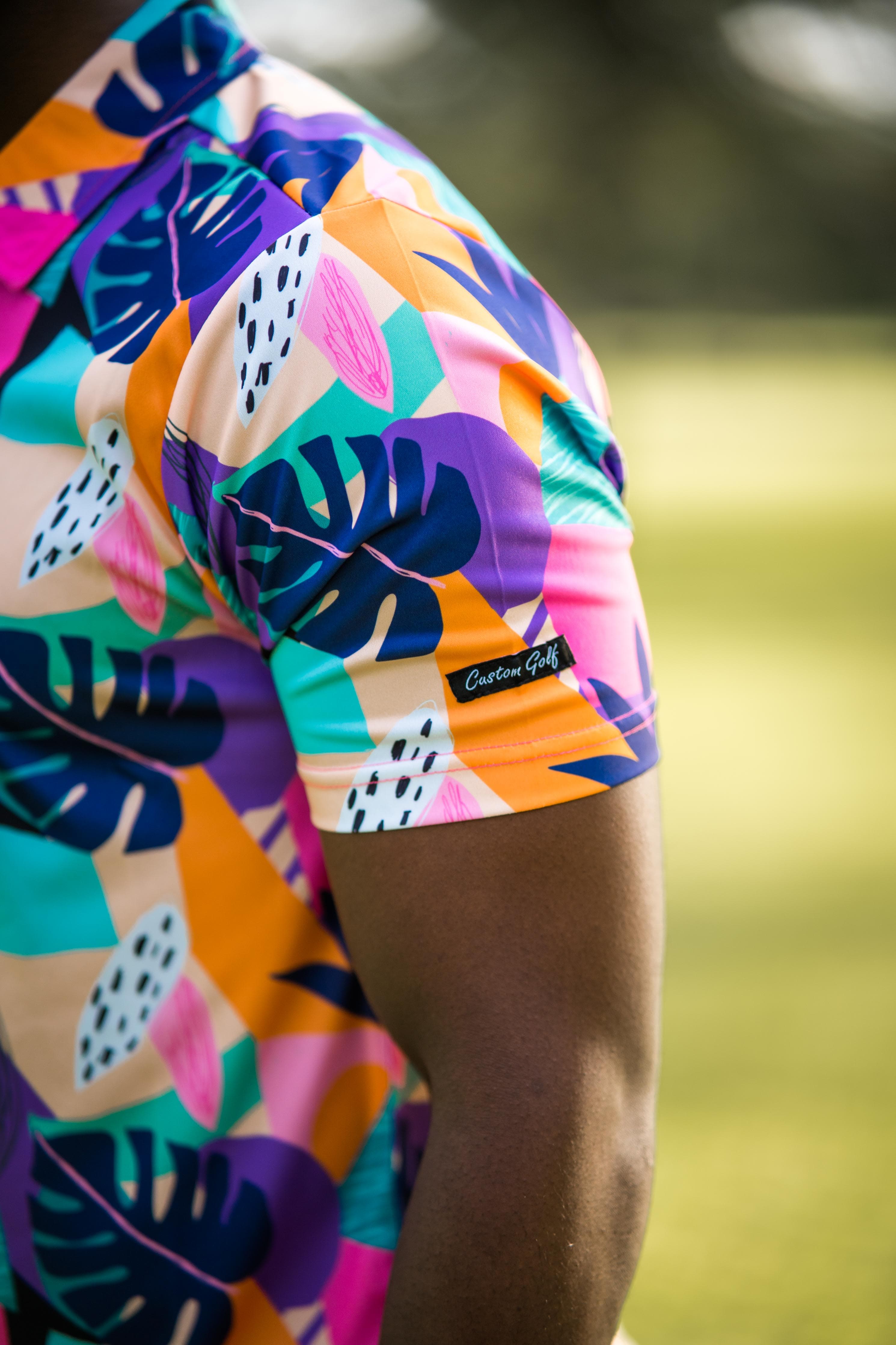 CA Funky Golf Shirt | Tropical Geometric