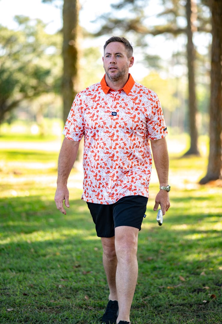 CA Premium Golf Shirt | Orange Blossoms