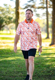 CA Premium Golf Shirt | Orange Blossoms