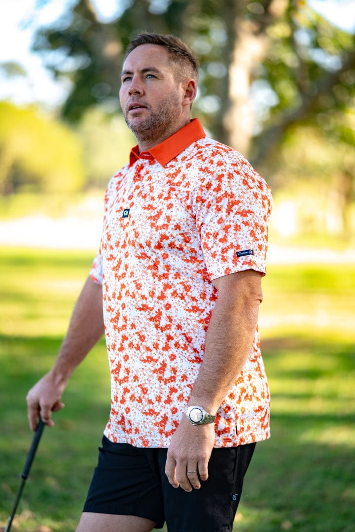 CA Premium Golf Shirt | Orange Blossoms