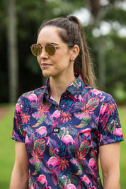 CA Ladies Funky Golf Shirt | Vibrant Mingos
