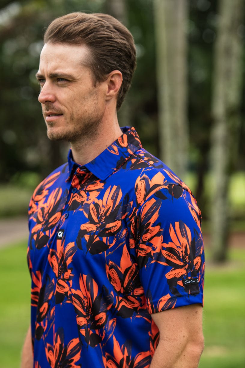 CA Funky Golf Shirt | Brushed Floral