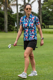 CA Ladies Funky Golf Shirt | Tropical Birds