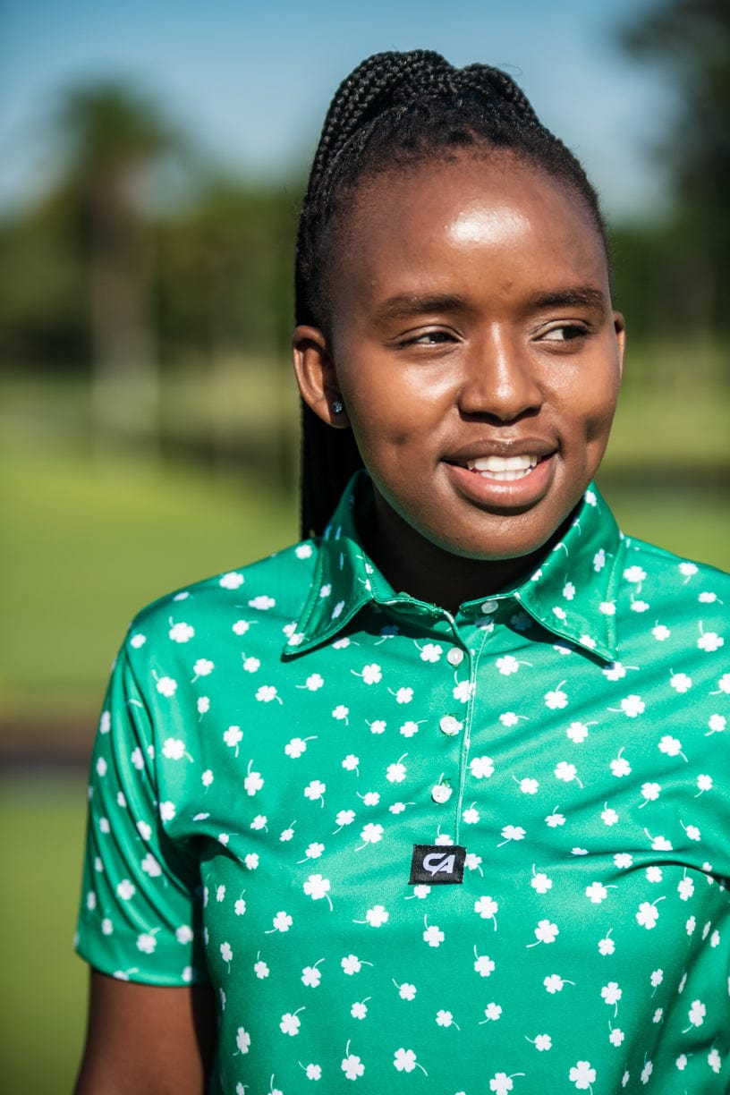 CA Ladies Funky Golf Shirt | Luck Of The Irish