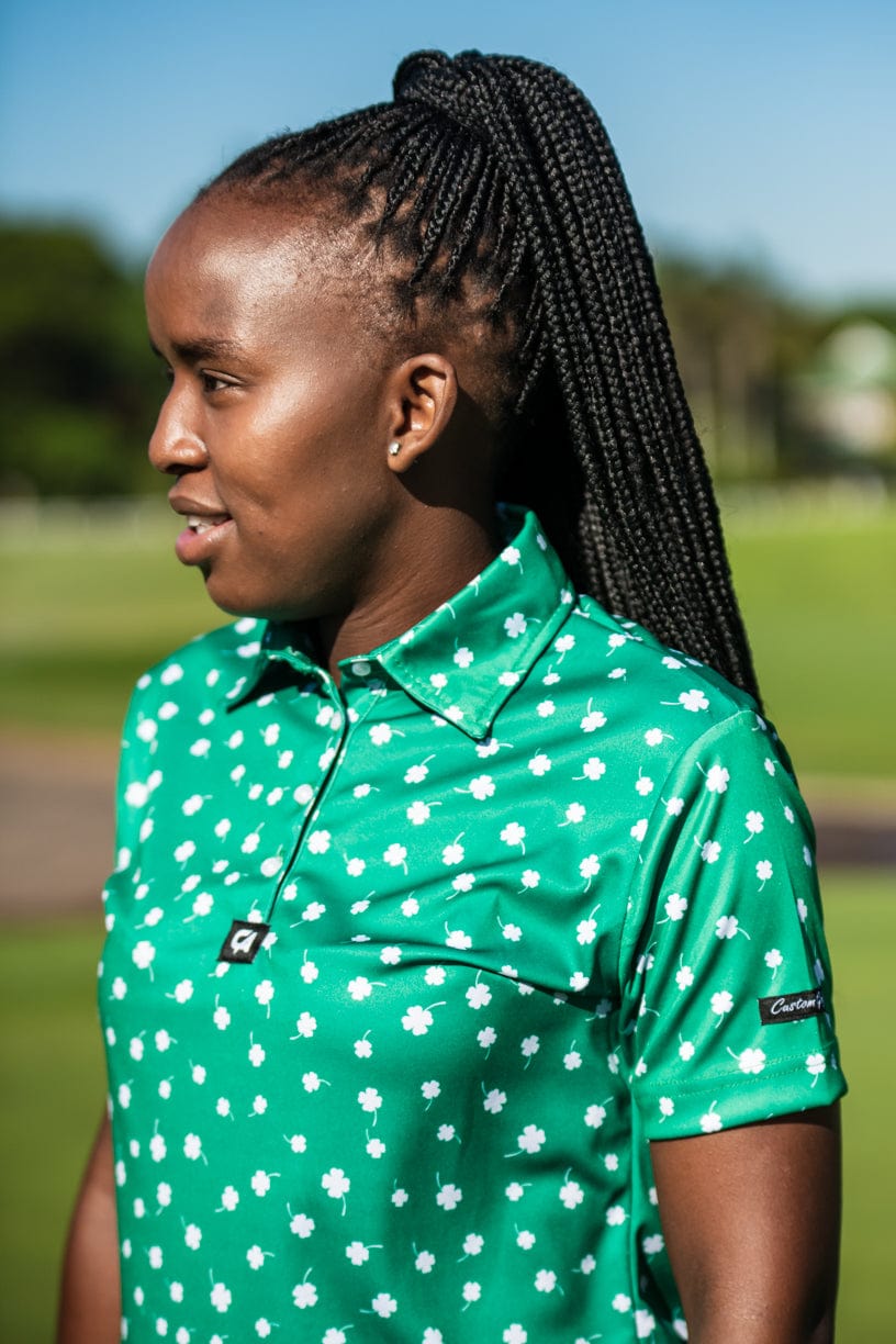 CA Ladies Funky Golf Shirt | Luck Of The Irish