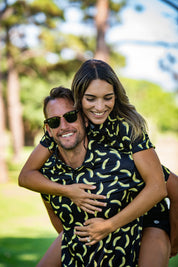 CA Ladies Funky Golf Shirt | Black Bananas