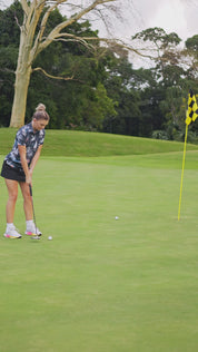 CA Ladies Funky Golf Shirt | Let's Go Sailing