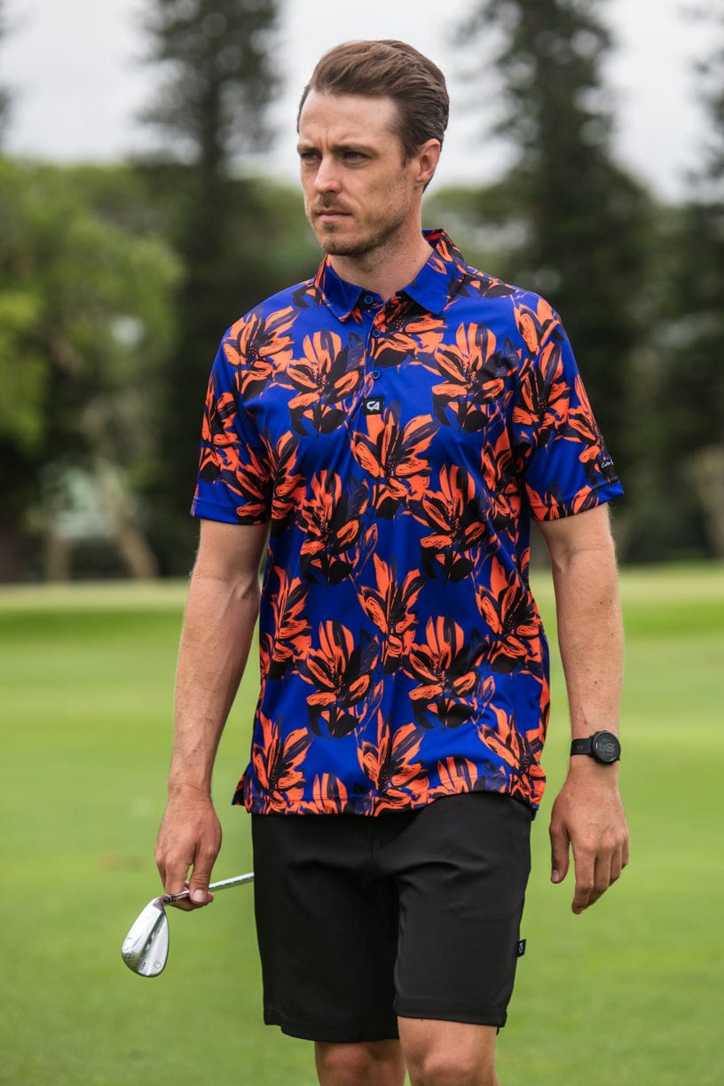 CA Funky Golf Shirt Brushed Floral Custom Apparel