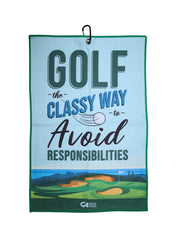 CA Waffle Golf Towels | Classy Golf