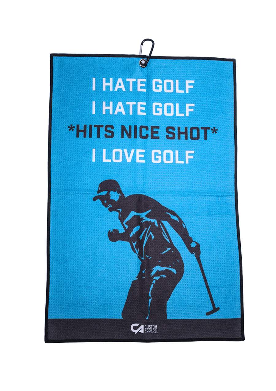 CA Waffle Golf Towels | Hate Golf