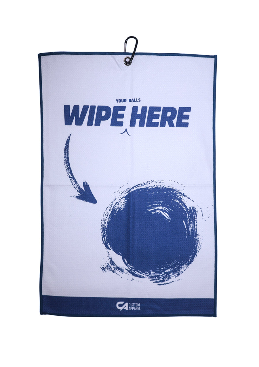 CA Waffle Golf Towels | Wipe Here