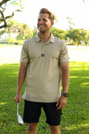 CA Iconic Golf Shirt | Khaki