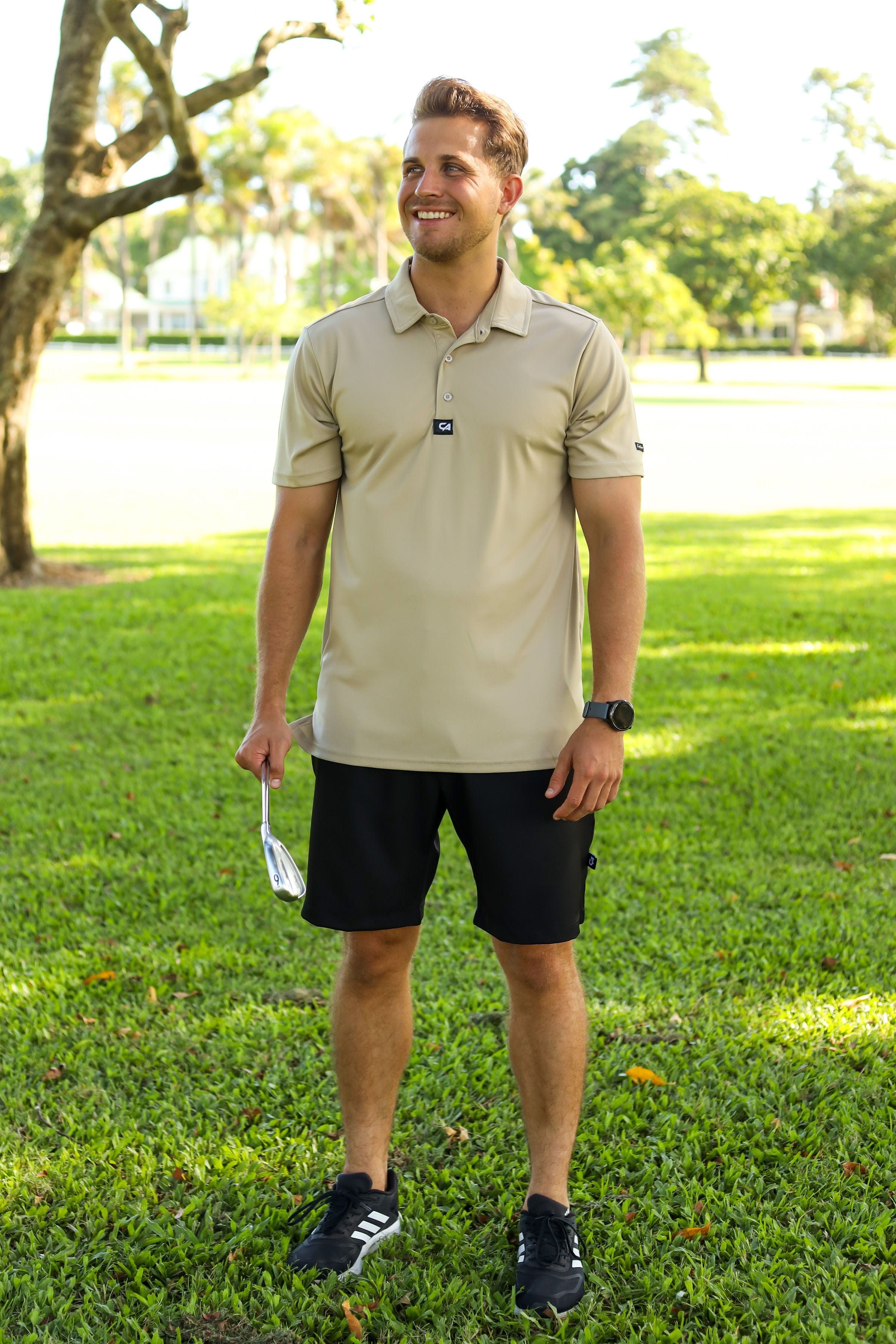 CA Iconic Golf Shirt | Khaki