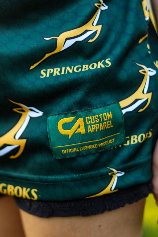 CA JNR Unisex Springbok Golf Shirt | Green Ethnic