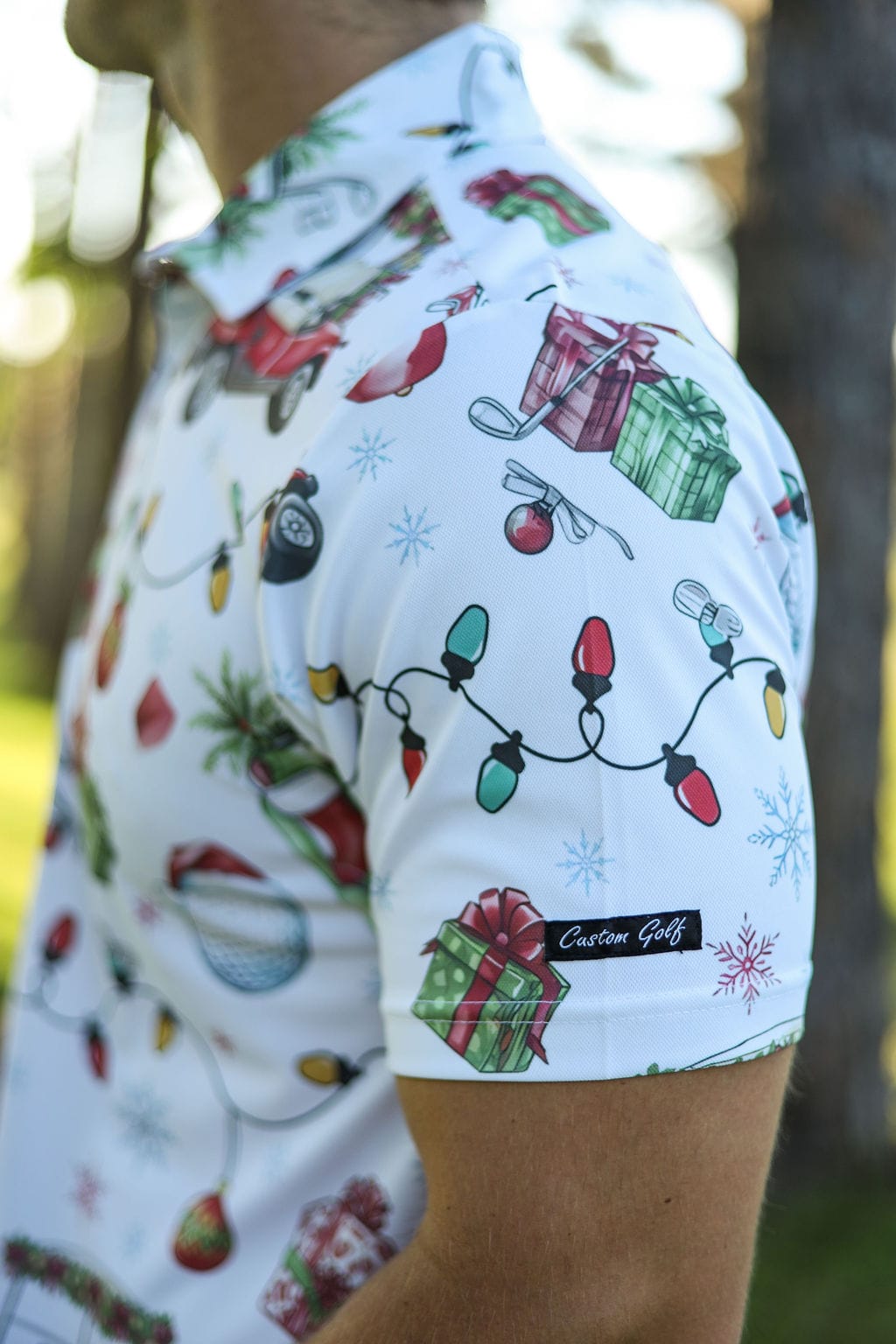 CA Funky Golf Shirt | Jingle Bell Drive