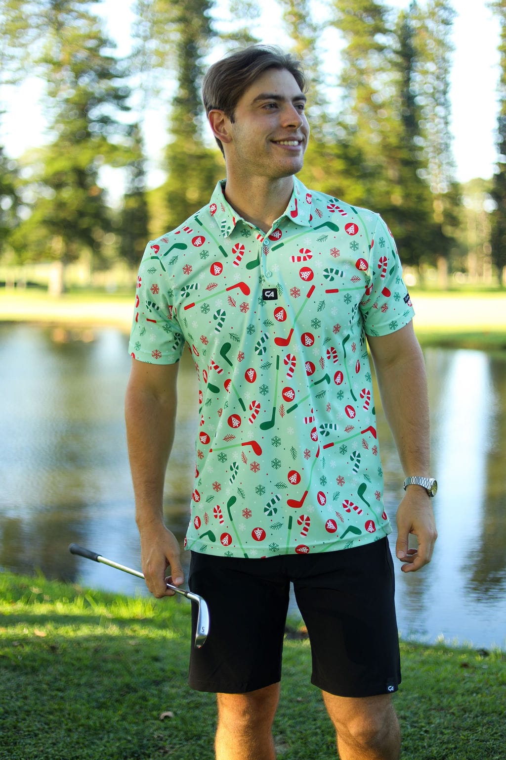 CA Funky Golf Shirt | Oh Christmas Tee