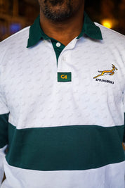 CA Supporters Cotton Golfer L/Sleeve | White Ubunye