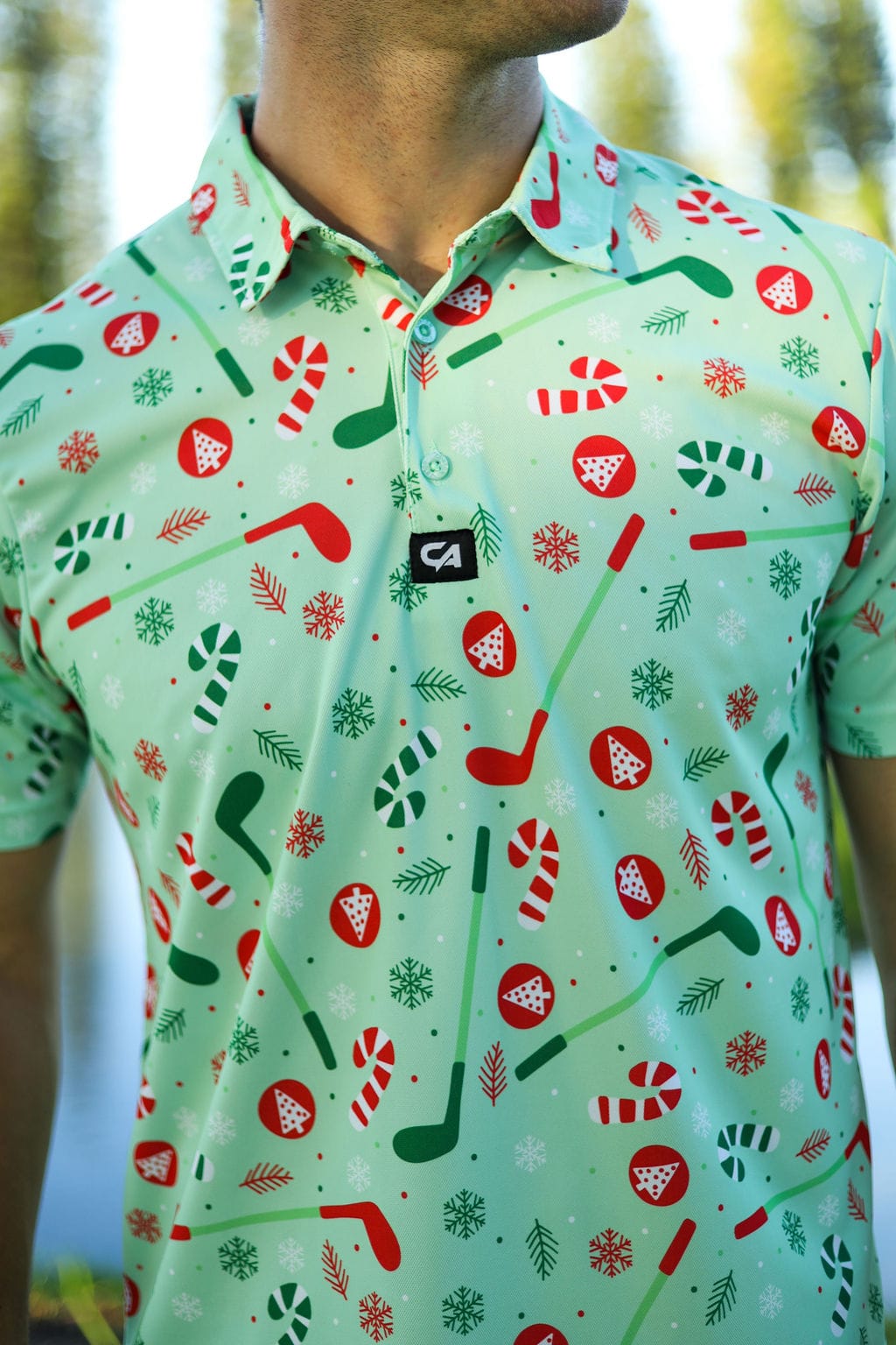 CA Funky Golf Shirt | Oh Christmas Tee