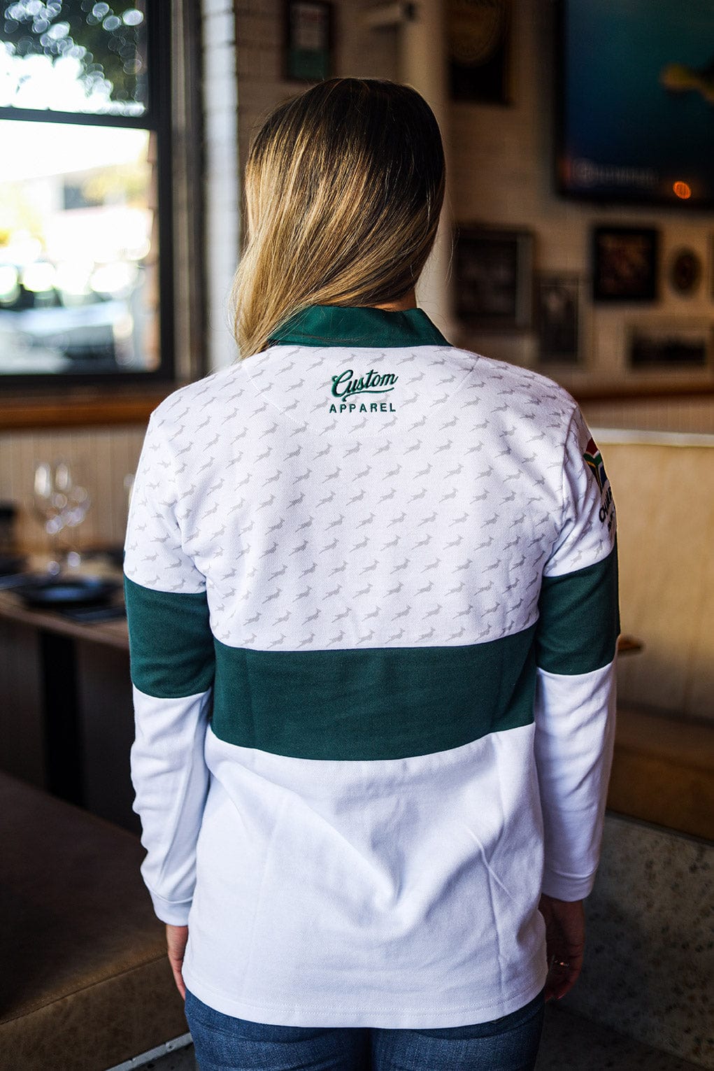 CA Ladies Supporters Cotton Golfer L/Sleeve | White Ubunye