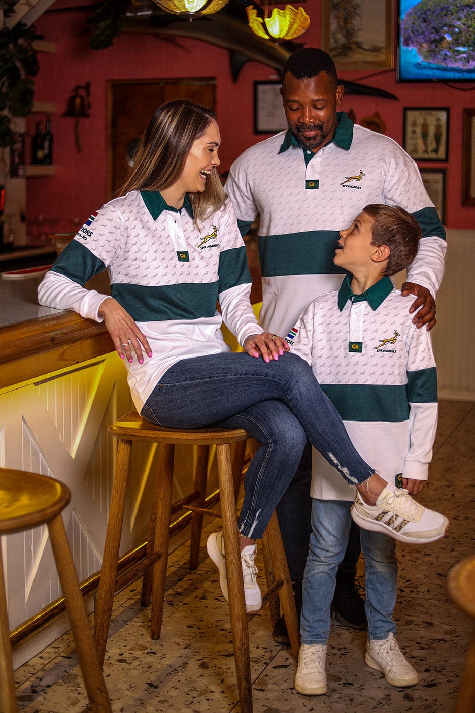 CA JNR Supporters Cotton Golfer L/Sleeve | White Ubunye