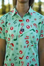 CA Ladies Funky Golf Shirt | Oh Christmas Tee