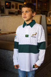 CA JNR Supporters Cotton Golfer L/Sleeve | White Ubunye