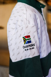 CA JNR Supporters Cotton Golfer L/Sleeve | White Ubunye