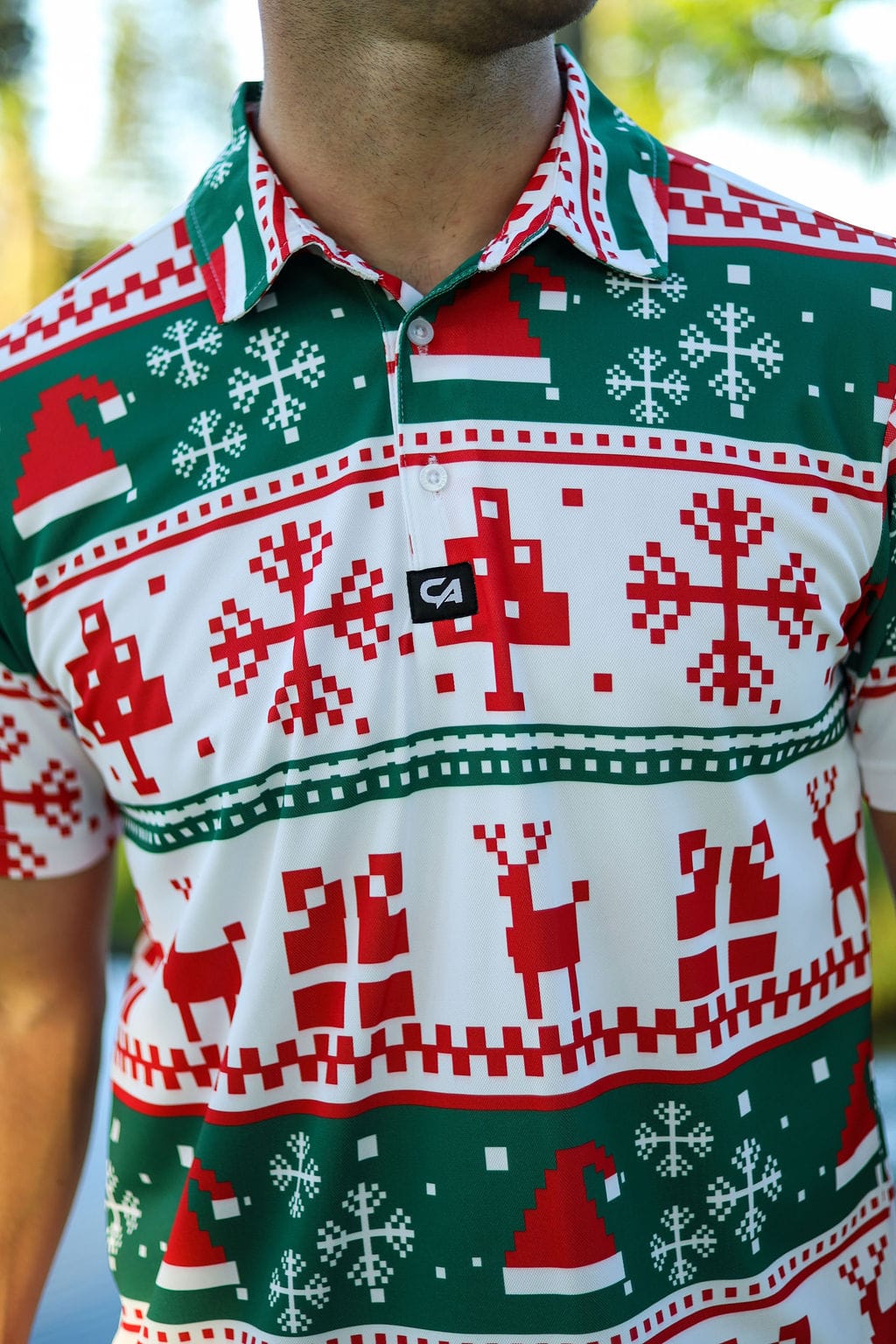 CA Funky Golf Shirt | Reindeer Season