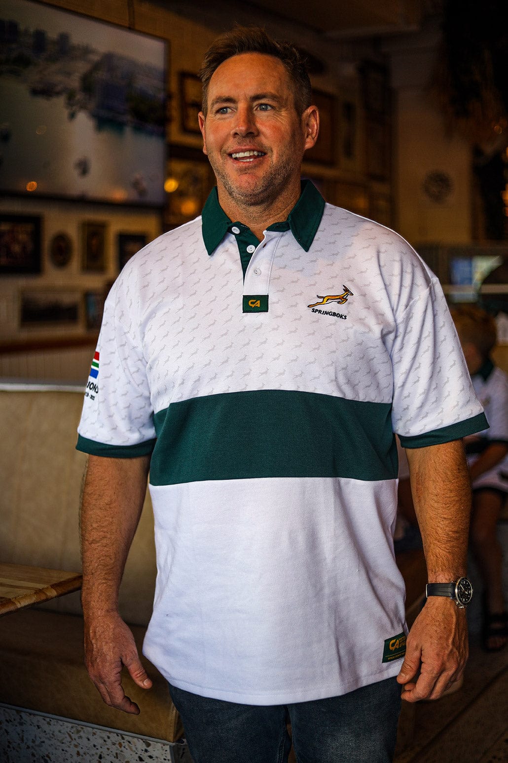 CA Supporters Cotton Golfer | White Ubunye