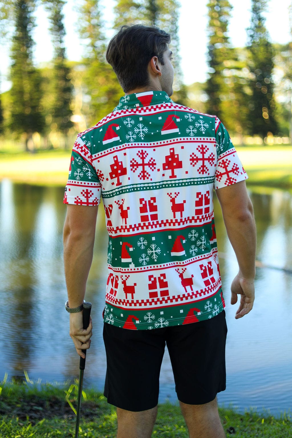 CA Funky Golf Shirt | Reindeer Season