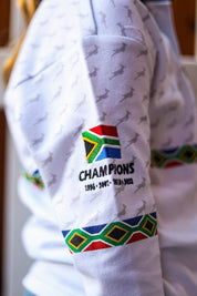 CA JNR Supporters Cotton Golfer L/Sleeve | White Amandla