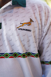 CA Supporters Cotton Golfer L/Sleeve | White Amandla