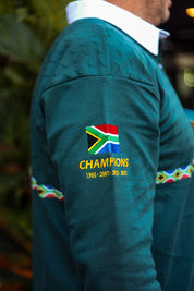 CA Supporters Cotton Golfer L/Sleeve | Green Amandla