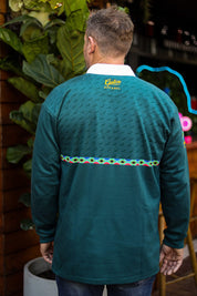 CA Supporters Cotton Golfer L/Sleeve | Green Amandla