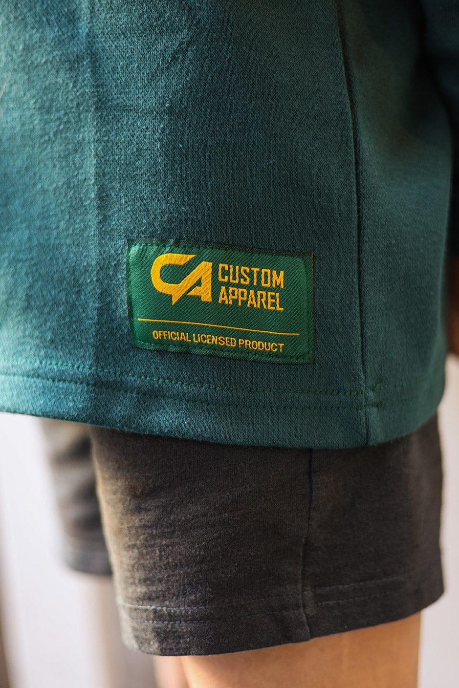 CA JNR Supporters Cotton Golfer L/Sleeve | Green Amandla