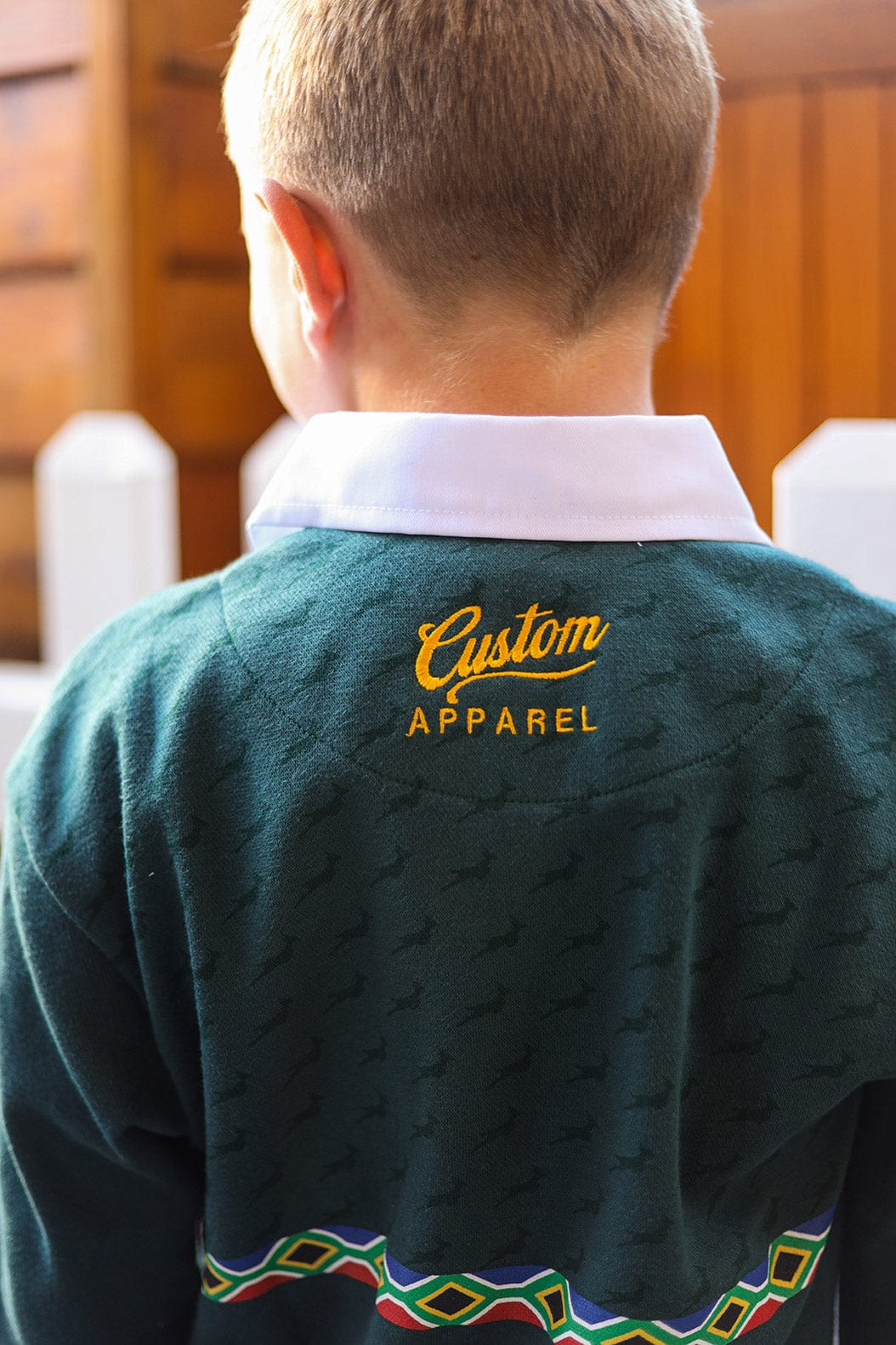 CA JNR Supporters Cotton Golfer L/Sleeve | Green Amandla