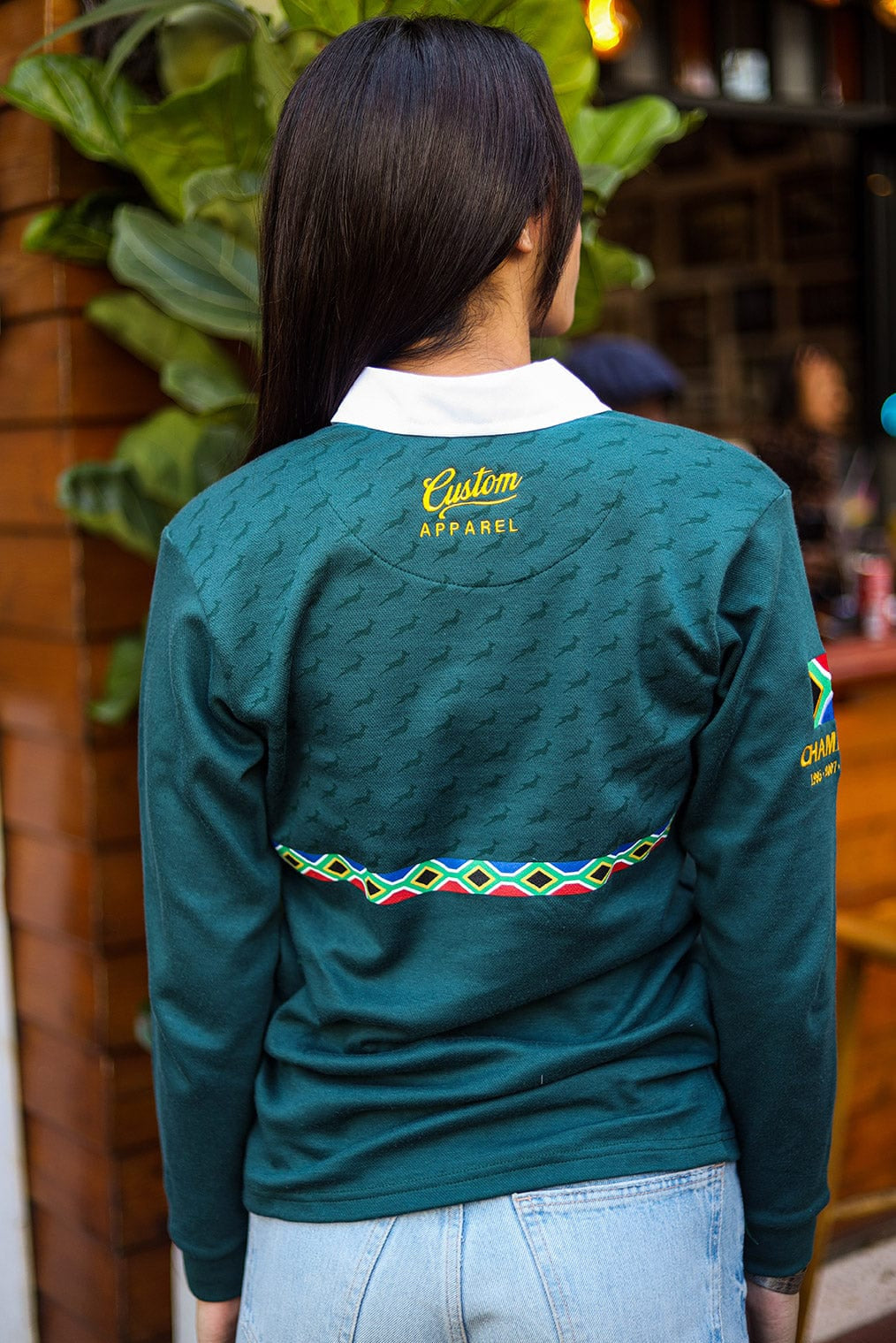 CA Ladies Supporters Cotton Golfer L/Sleeve | Green Amandla