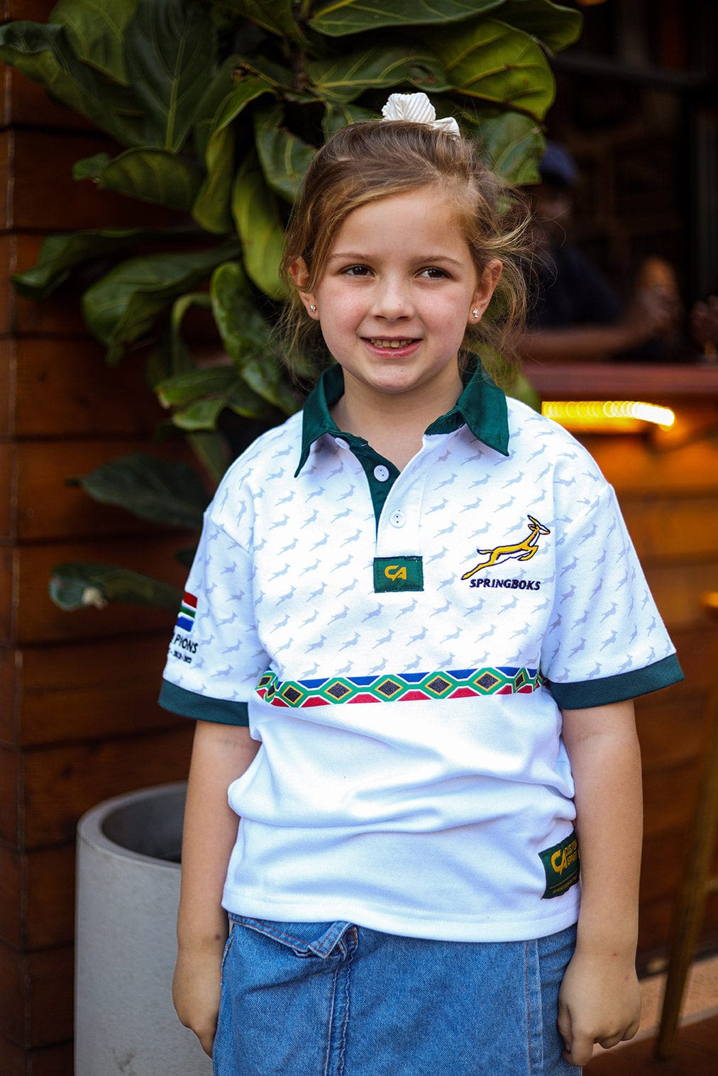 CA JNR Supporters Cotton Golfer | White Amandla