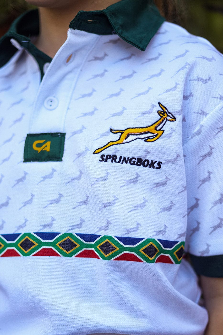 CA JNR Supporters Cotton Golfer | White Amandla