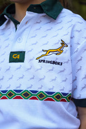 CA JNR Supporters Cotton Golfer | White Amandla