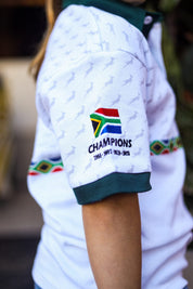 CA JNR Supporters Cotton Golfer | White Amandla