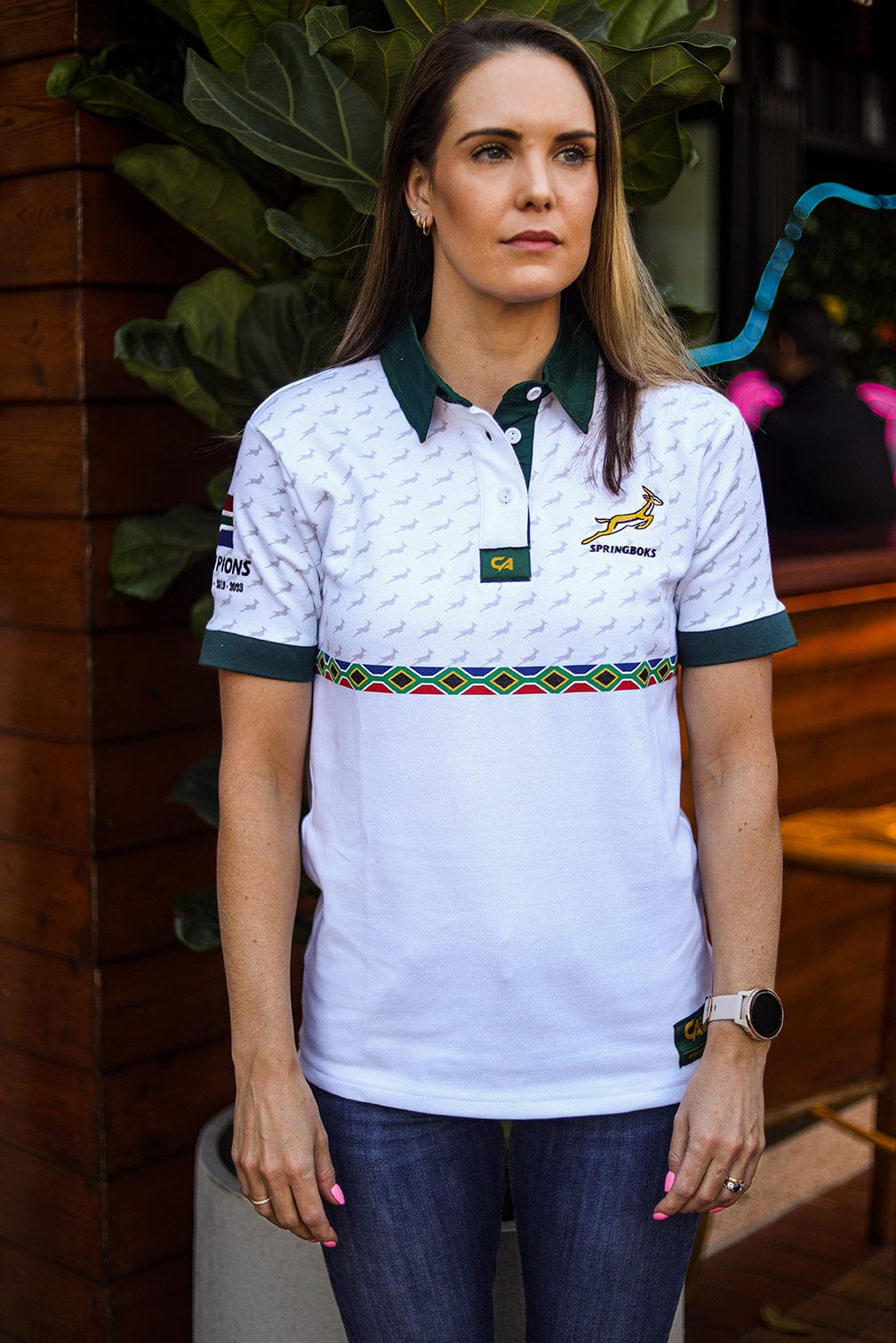 CA Ladies Supporters Cotton Golfer | White Amandla