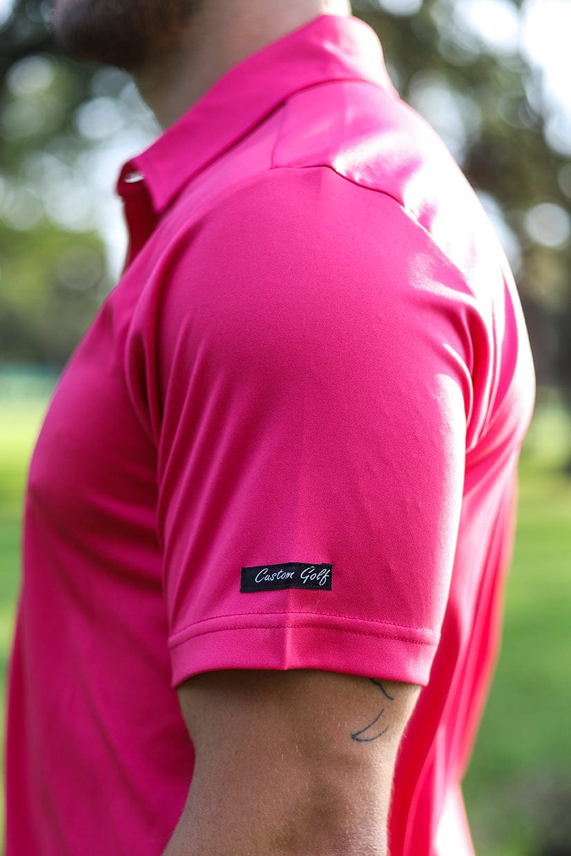 CA Iconic Golf Shirt | Cerise Pink