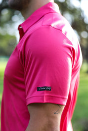 CA Iconic Golf Shirt | Cerise Pink